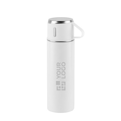 Botella de acero inoxidable de doble pared con acabado mate 490ml