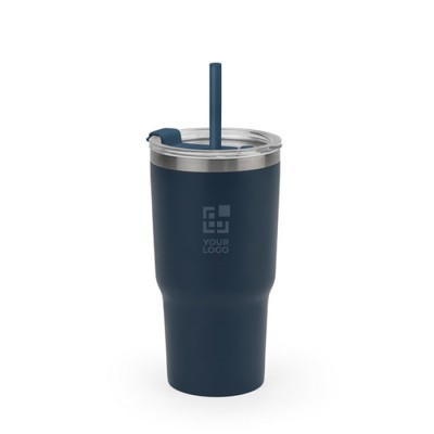 Vaso en acero reciclado con doble pared y acabado mate 600ml