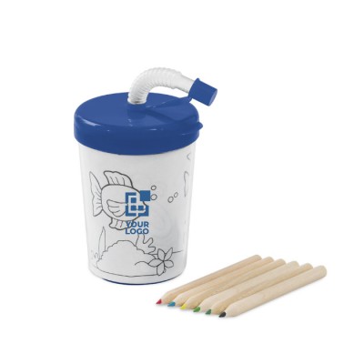 Vaso infantil para colorear 200ml
