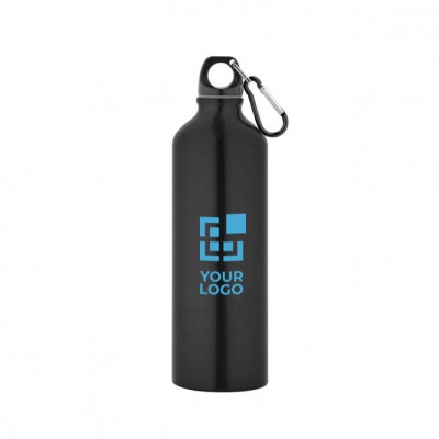 Botella de aluminio grande a color con mosquetón 800ml Cruiser XL vista principal