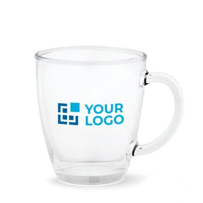 taza de vidrio merchandising