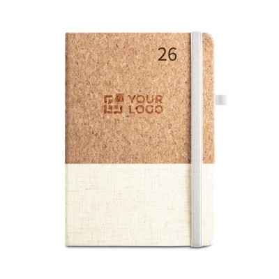 Agendas A5 personalizadas de corcho con logotipo