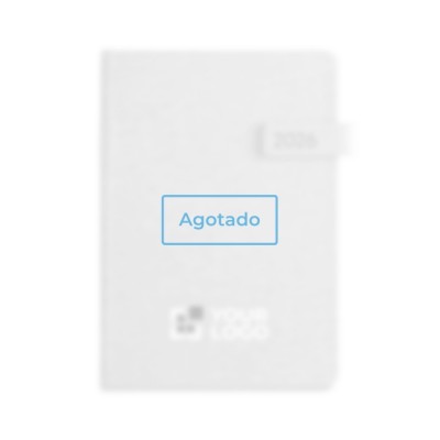 Agendas para empresas color azul vista con logo - agotado
