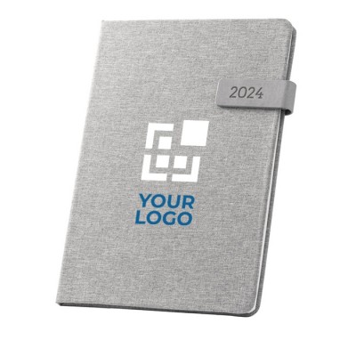 Agenda eco personalizada 2024 con logotipo
