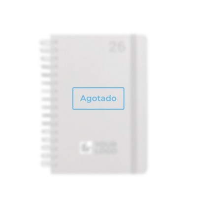 Agenda de cuero reciclado con anillas y planificación diaria A5 vista principal - agotado Agenda de cuero reciclado con anillas y planificación diaria A5 vista principal - agotado