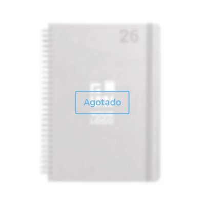 Agenda de cuero reciclado con anillas y planificación semanal B5 vista principal - agotado Agenda de cuero reciclado con anillas y planificación semanal B5 vista principal - agotado
