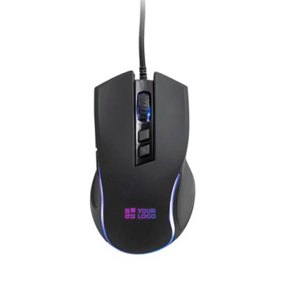 Ratón gaming con botones de juego y 8 modos de iluminación