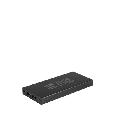 Batería portátil de aluminio con cable de carga rápida 10.000 mAh