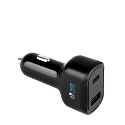Adaptador para mechero ultrarrápido con dos puertos USB