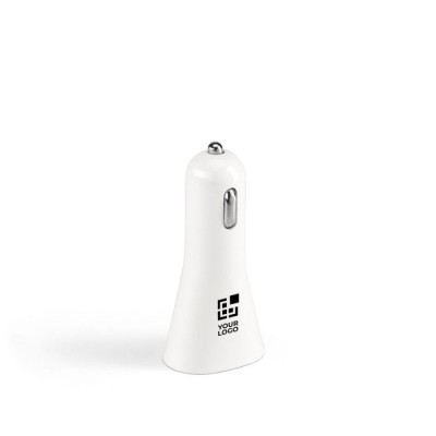 Adaptador de plástico para coche con USB para cargar móviles