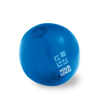 Balón hinchable publicitario transparente color azul