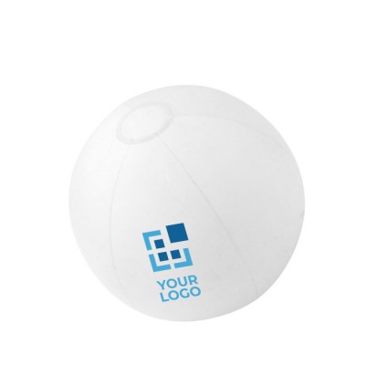 Balón de playa personalizado translucido color blanco