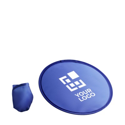 Disco volador plegable de poliéster 190T suministrado en funda