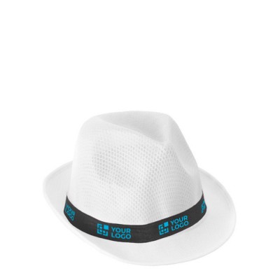 Sombrero de PP en distintos colores con cinta vista principal