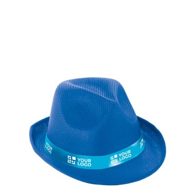 Sombrero de plástico en varios colores con cinta vista principal