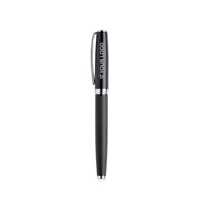Roller de metal elegante con cuerpo con relieve y tinta negra