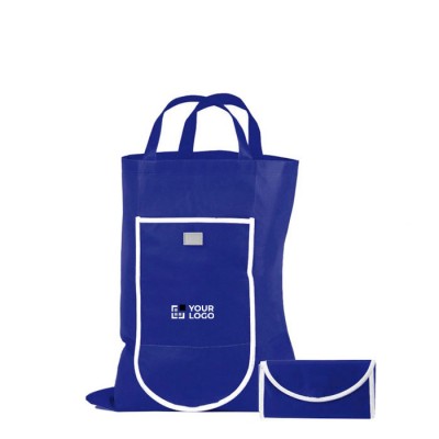 Bolsa plegable de non-woven con cierre de velcro 80 g/m2