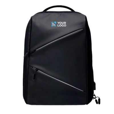Mochila antirrobo de poliéster con reflectantes para PC 15,6