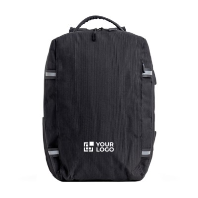 Mochila de bambú jacquard con cremalleras impermeables PC 15.6" Mochila de bambú jacquard con cremalleras impermeables PC 15.6"