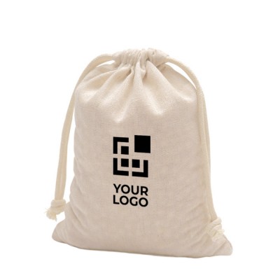 Bolsa de algodón con lazos y asas de transporte 110 g/m2 Bolsa de algodón con lazos y asas de transporte 110 g/m2