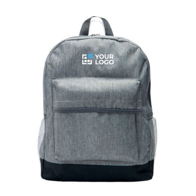 Mochila de poliéster con base de color para portátil 13"