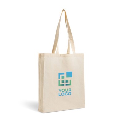 Bolsa de algodón con fuelle completo para mayor capacidad 140 g/m2
