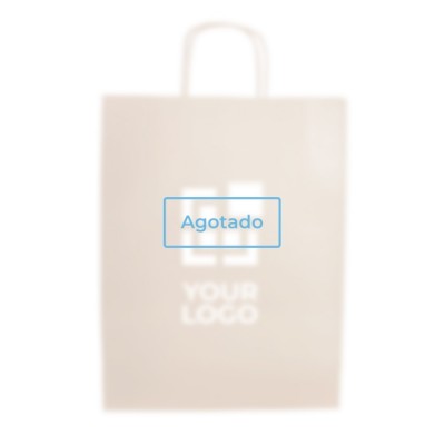 Bolsa para regalos hecha de papel kraft muy resistente 100 g/m2 vista principal -  Agotado