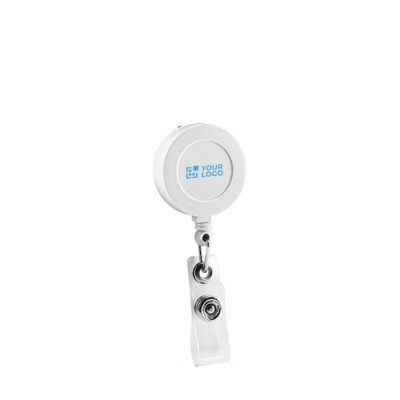 Porta credenciales extenisble con casquillo de resina con clip