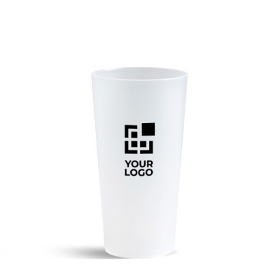 Vaso de plástico reutilizable ideal para fiestas hecho en EU 400ml