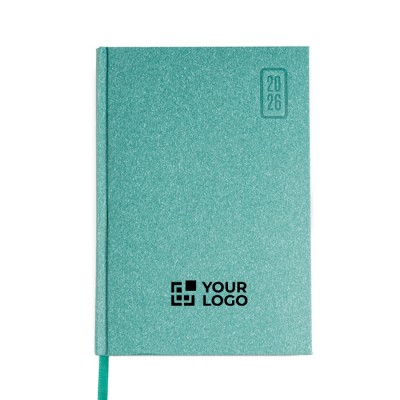 Agenda diaria en español y portugués con cubierta de papel artesanal A5 Agenda diaria en español y portugués con cubierta de papel artesanal A5