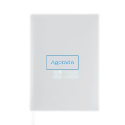 Agenda diaria con cinta plateada en español y portugués y cubierta de PU A5 - agotado