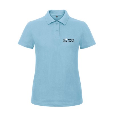 Polo en algodón de piqué para mujer de maga corta 180 g/m2 B&C