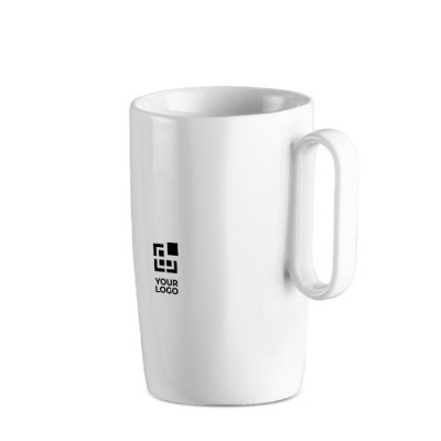 Taza de cerámica ideal para café o té con asa incorporada 330ml