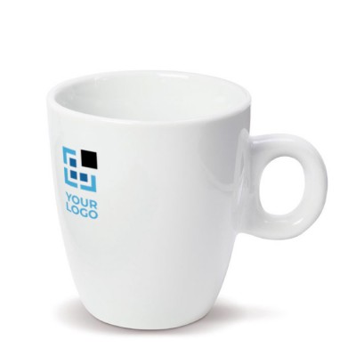 Taza de cerámica blanca apta para las máquinas de café 200ml