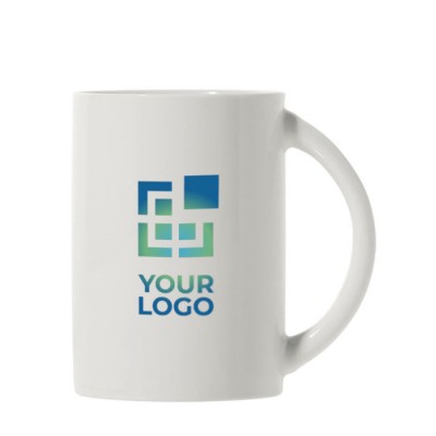 Taza de cerámica para sublimación con asa de medio circulo 300ml