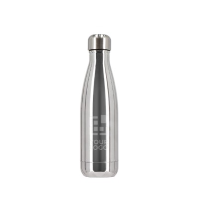 Botella térmica de acero reciclado con acabado brillante 500ml Botella térmica de acero reciclado con acabado brillante 500ml