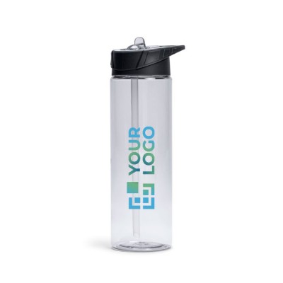 Botella de plástico libre de BPA con pajita incluida 700ml vista principal