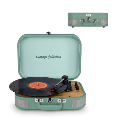 Tocadiscos estilo vintage con bluetooth, puerto AUX y puerto USB