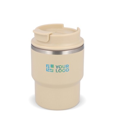 Vaso take away apilable de viaje en varios colores 280ml vista principal