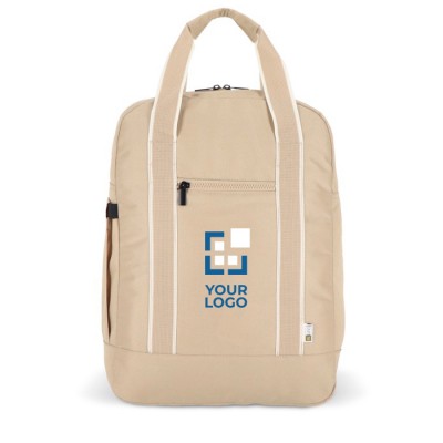 Mochila de RPET para portátil con funcionalidad de bolsa 15.6