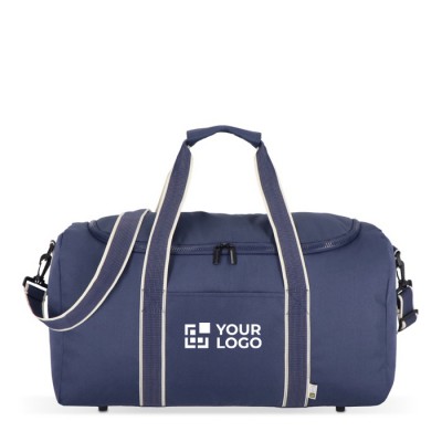 Bolsa de RPET para viaje o deporte con amplia apertura superior