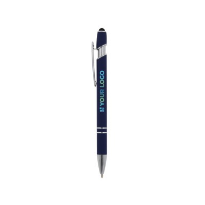 Bolígrafo de aluminio reciclado con puntero y tinta azul