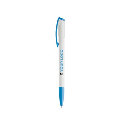 Bolígrafo de plástico con punta y clip a color hecho en EU