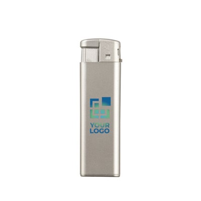 Encendedor electrónico recargable de colores metalicos