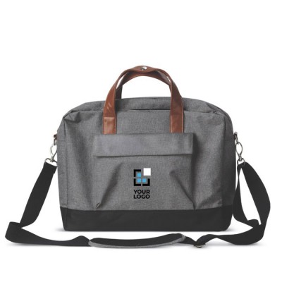 Maletín para portátil con multiples bolsillos para almacenar color negro/gris