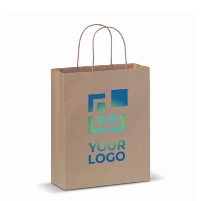 Bolsa de papel mediana con certificación FSC hecha en EU 90 g/m2