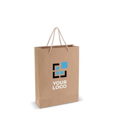 Bolsa de papel para regalo pequeña con asas de algodón 120 g/m2 EU
