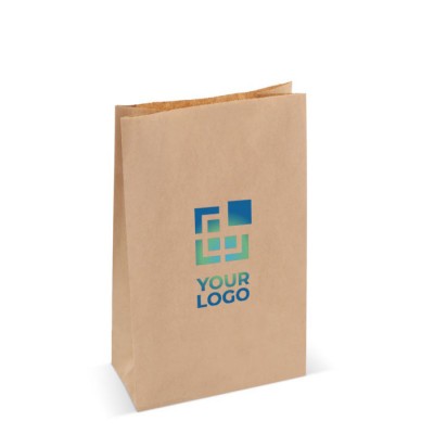 Bolsa de papel kraft sin asas con certificación FSC hecha en EU