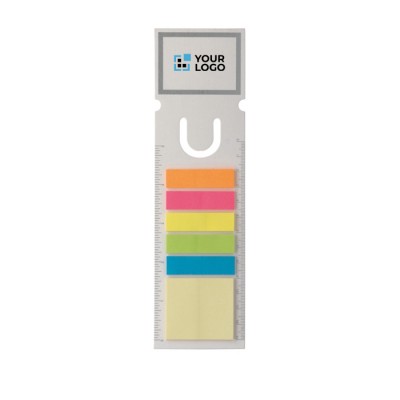 Punto de libro 44x40mm con notas adhesivas en varios colores