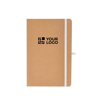 Cuaderno de tapa blanda de papel kraft FSC A5 con hojas a cuadros Cuaderno de tapa blanda de papel kraft FSC A5 con hojas a cuadros